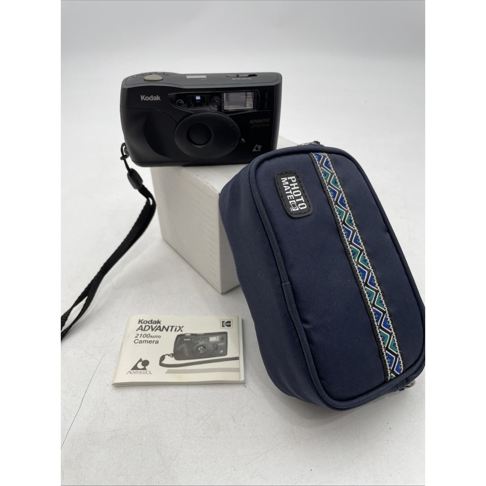KODAK Advantix 2100 Point & Shoot 25mm Cartfidge Film Camera+Battery+Manual+Case